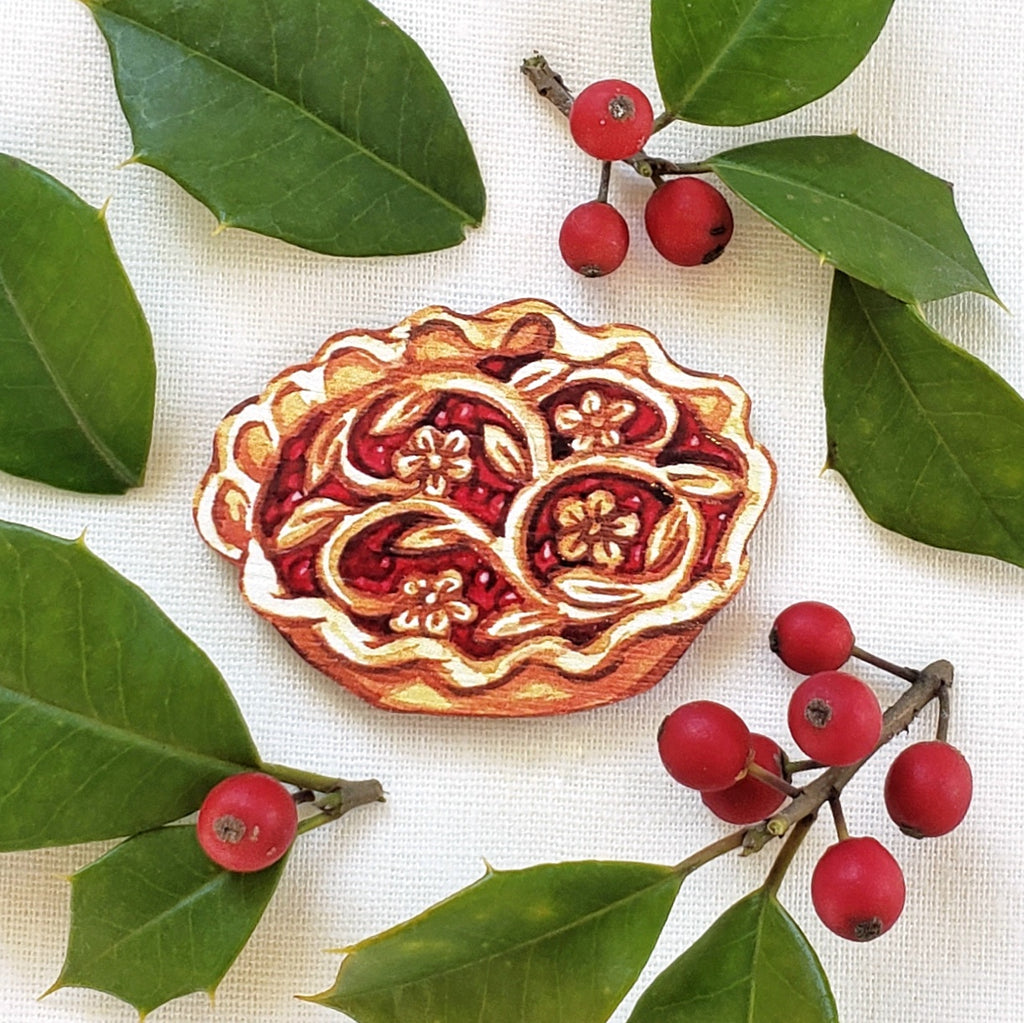Fancy Pie Brooch