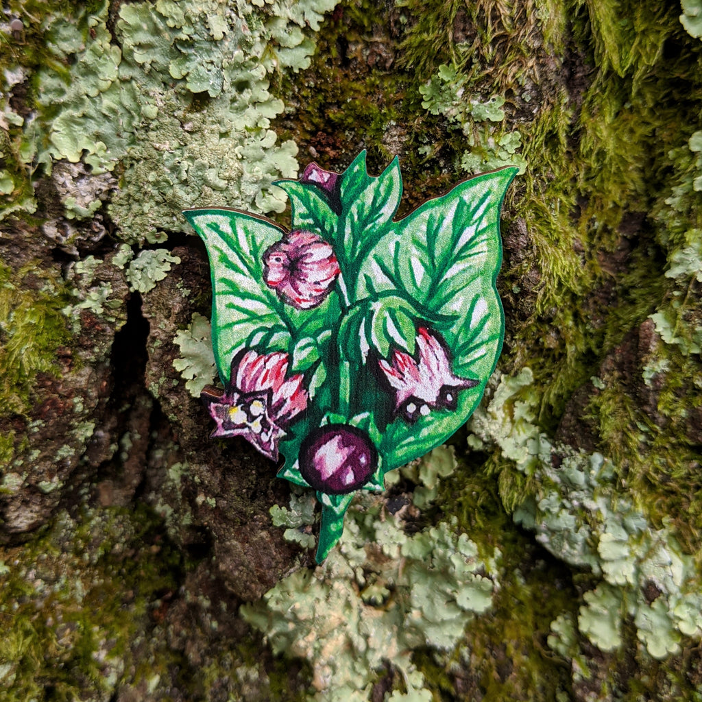 Deadly Nightshade Brooch