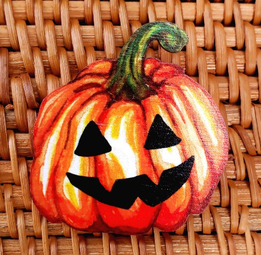 Jack-o-Lantern Brooch