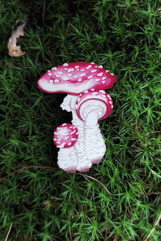 Fly Agaric Brooch